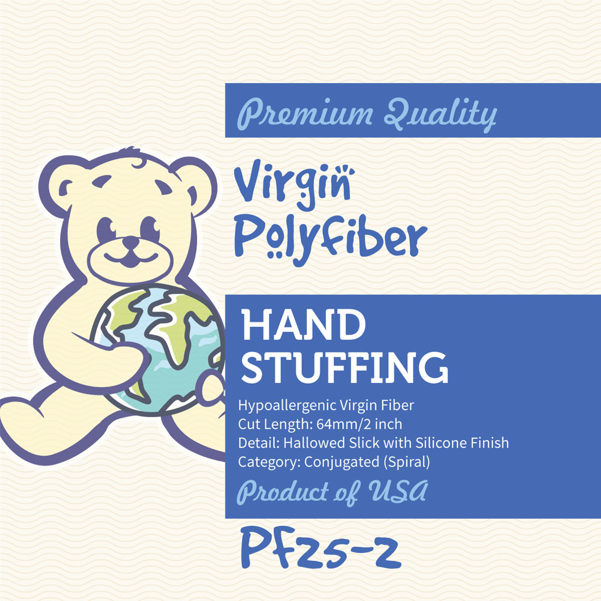 Polyfiber 2 inch (1 box) 25 lb. (For Hand Stuffing Only) - The