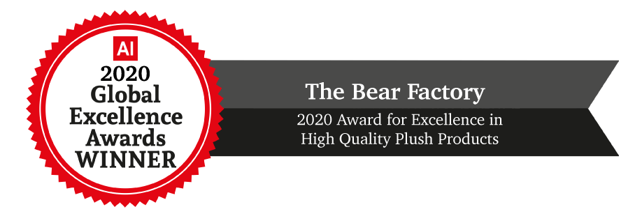 2020 Global Excellence Awards Winner - The Bear Factory: 2020 Award for Excellence in High Quality Plush Products