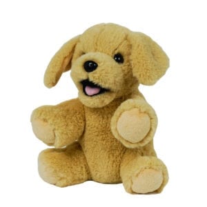 The Bear Factory Black Biker Dog Puppy Plush 16” Stuffed Animal Jacket Toy  2001