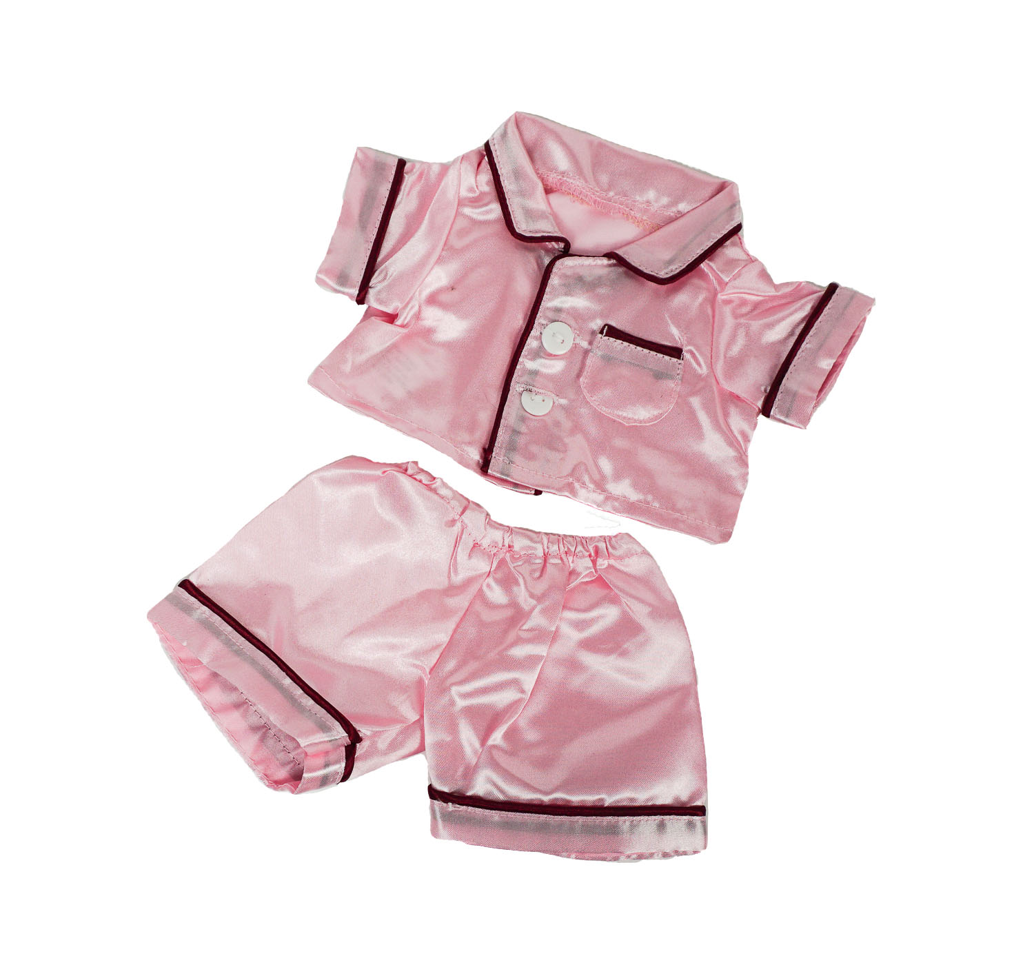 silk pajamas pink
