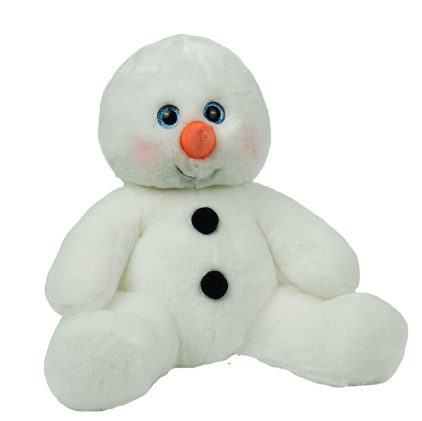 16"/40CM BUILD A TEDDY BEAR MAKING KIT NO SEW SNOWMAN with BLUE SCARF/HAT 