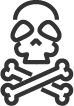 Skull and cross-bones graphic