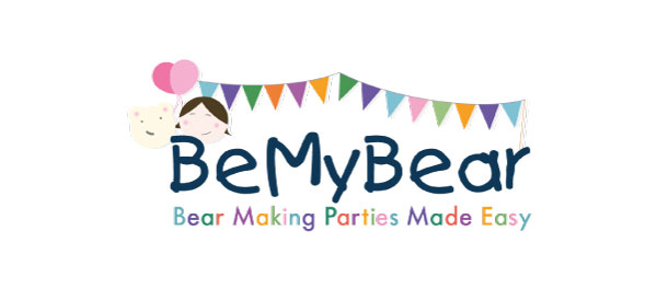 Be My Bear logo - a colorful party banner with a child and a stuffed bear and text reading "bear making parties made easy"