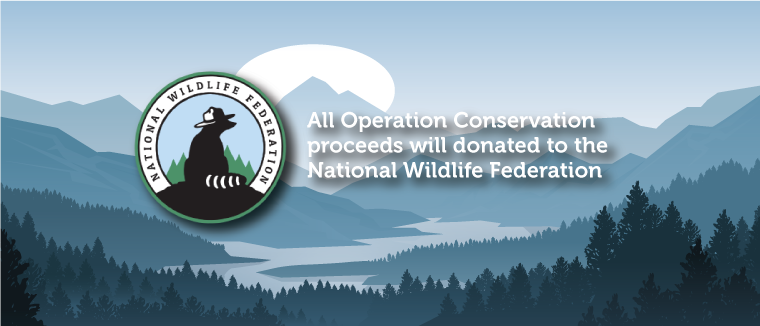 National Wildlife Federation logo - All Operation Conservation proceeds will be donated to the National Wildlife Federation