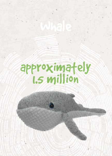 Whale - approximately 1.5 million